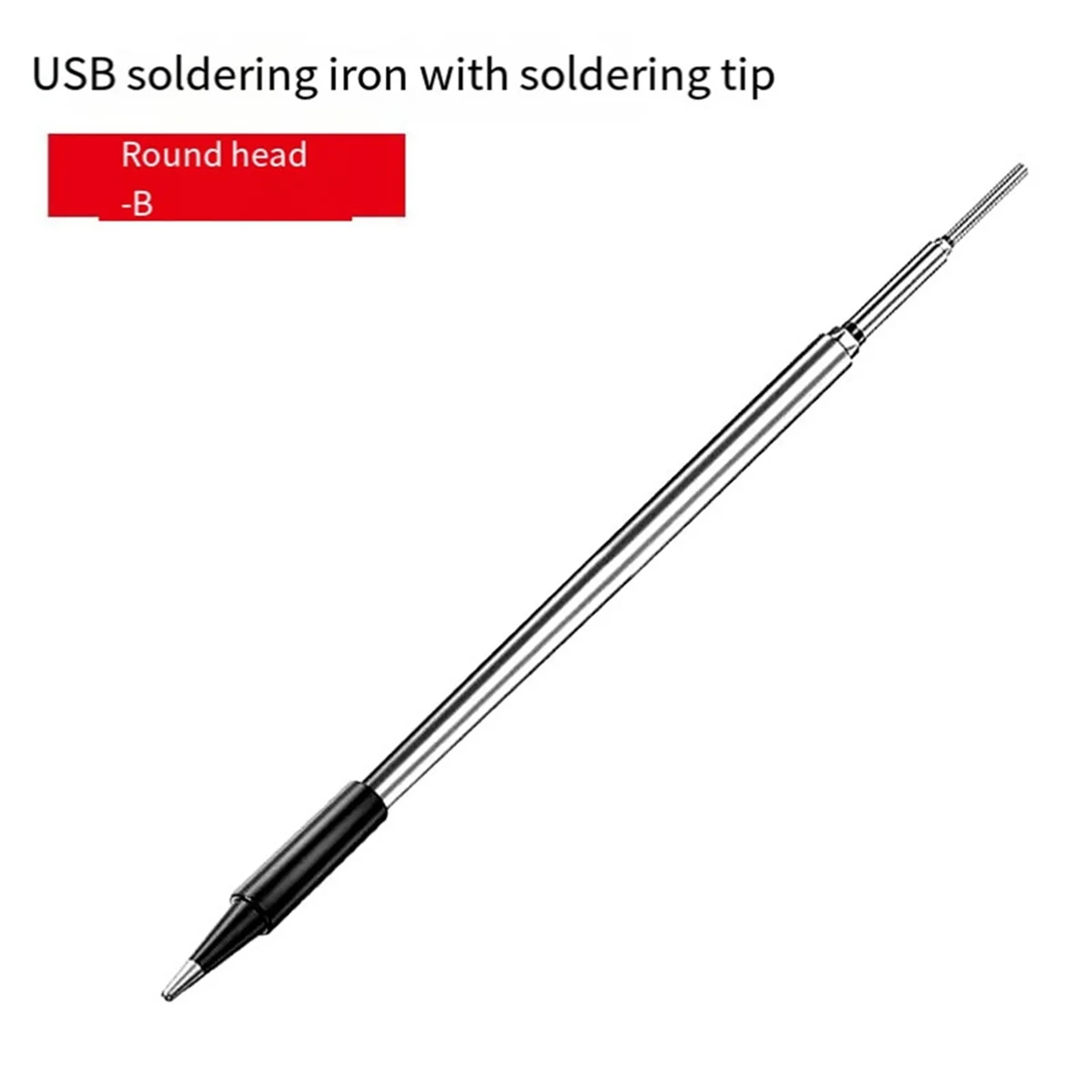 3 buah C210 ujung besi solder USB ujung besi solder baterai 5V ujung besi solder Aksesori pengerjaan ulang solder, B