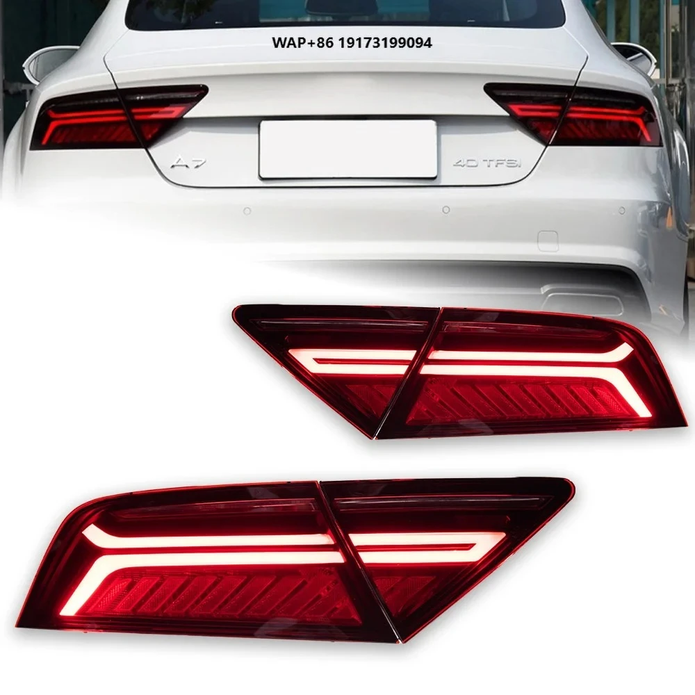 

Car Led Tail Lamp for-Audi A7 2011-2018 RS7 Dynamic Signal Tail Light Animation Rear Stop Brake Reverse Accessories