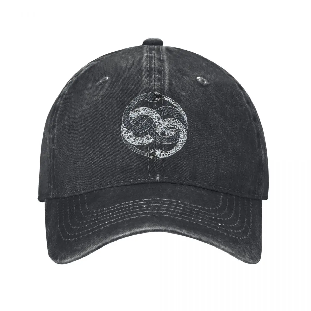 

AURYN, Uroboros, Neverending Story demin Cap Durable for All Seasons Caps Men Baseball Cap For Men