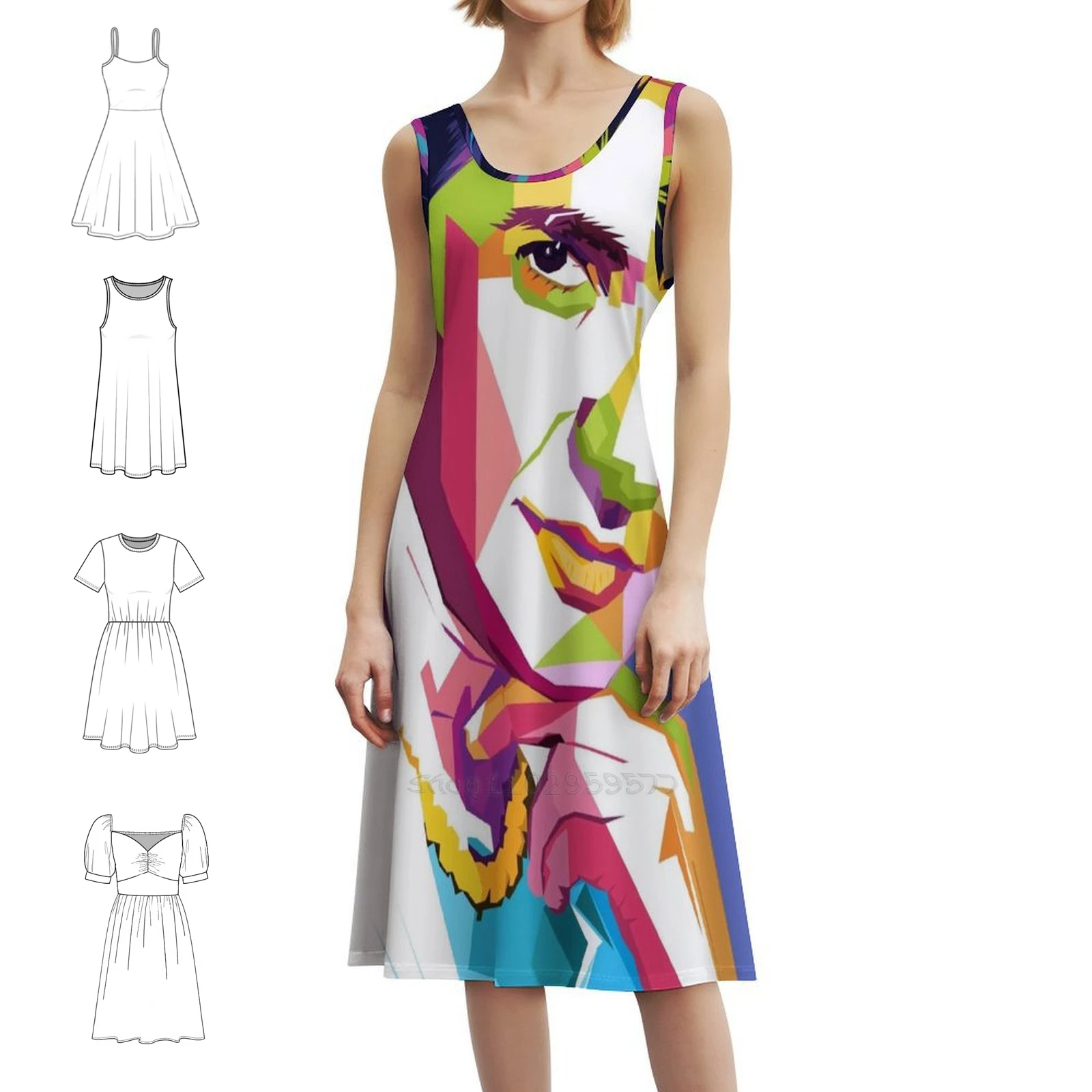 فستان Rosalind Franklin Boho الأنيق أنيق لحفلات الزفاف على الشاطئ فستان Rosalind العلوم النسوية النسوية الجذعية لـ