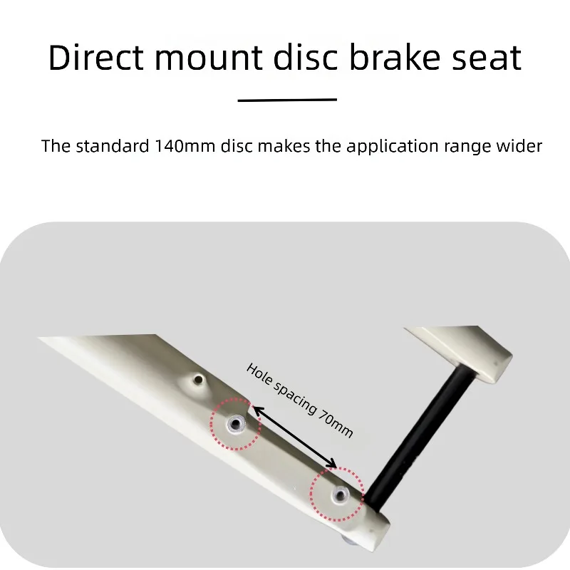 GTMRK Gravel Bike Fork 40 50 60 Travel Aluminum Magnesium Alloy Dual Air Chamber R1-700C