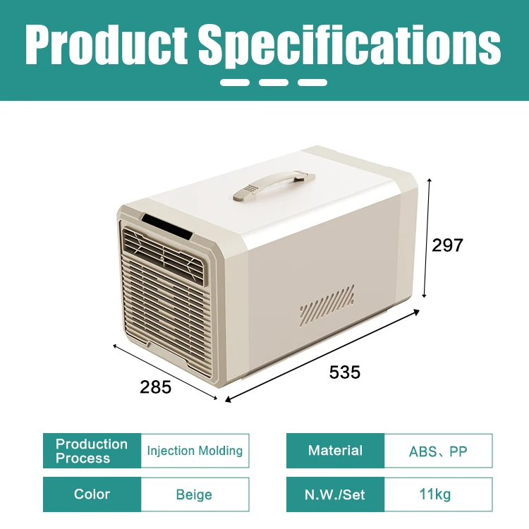 Compact 220V RV Air Conditioner 240W Personal Mobile AC Unit for Caravan Truck Sleeper 1900BTU Compressor Cooling Caravan AC