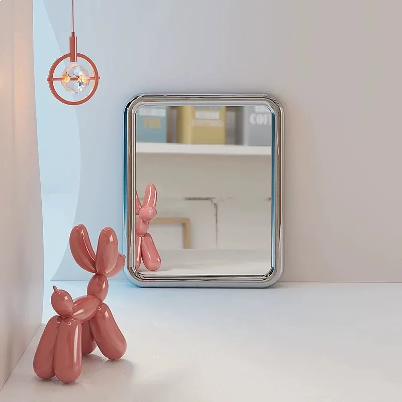 81 N Cloud Shape Full Length Mirror, Distortion-Free, Irregular Wall-Mounted Closet Mirror, European Style