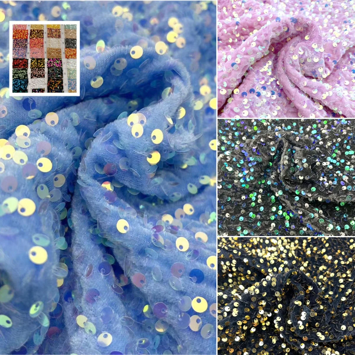 

Luxurious red sparkling velvet fabric for sewing evening dresses ball dresses wedding background curtains DIY fabric