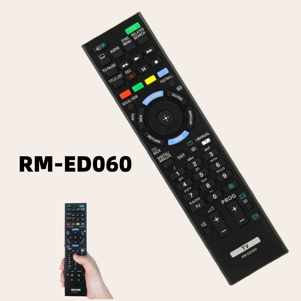 

New RM-ED060 Replacement Remote Control Work for Sony LCD TV KDL-42W805B KDL-42W815B KDL-42W817B KDL-42W828B