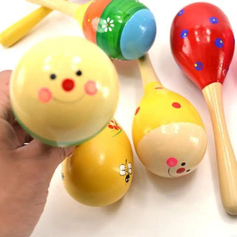 F62d 5pcs Sand Hammer Rattle Shaker Kids Musical Instruments Baby Sound Music Toy