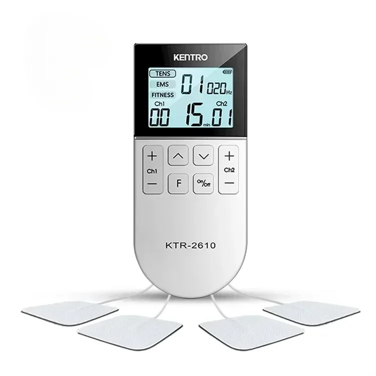 

Dual Channel Tens Ems Unit Massager Tens Electrodes Pads Ems Training Knee Body Pain Relief Machine