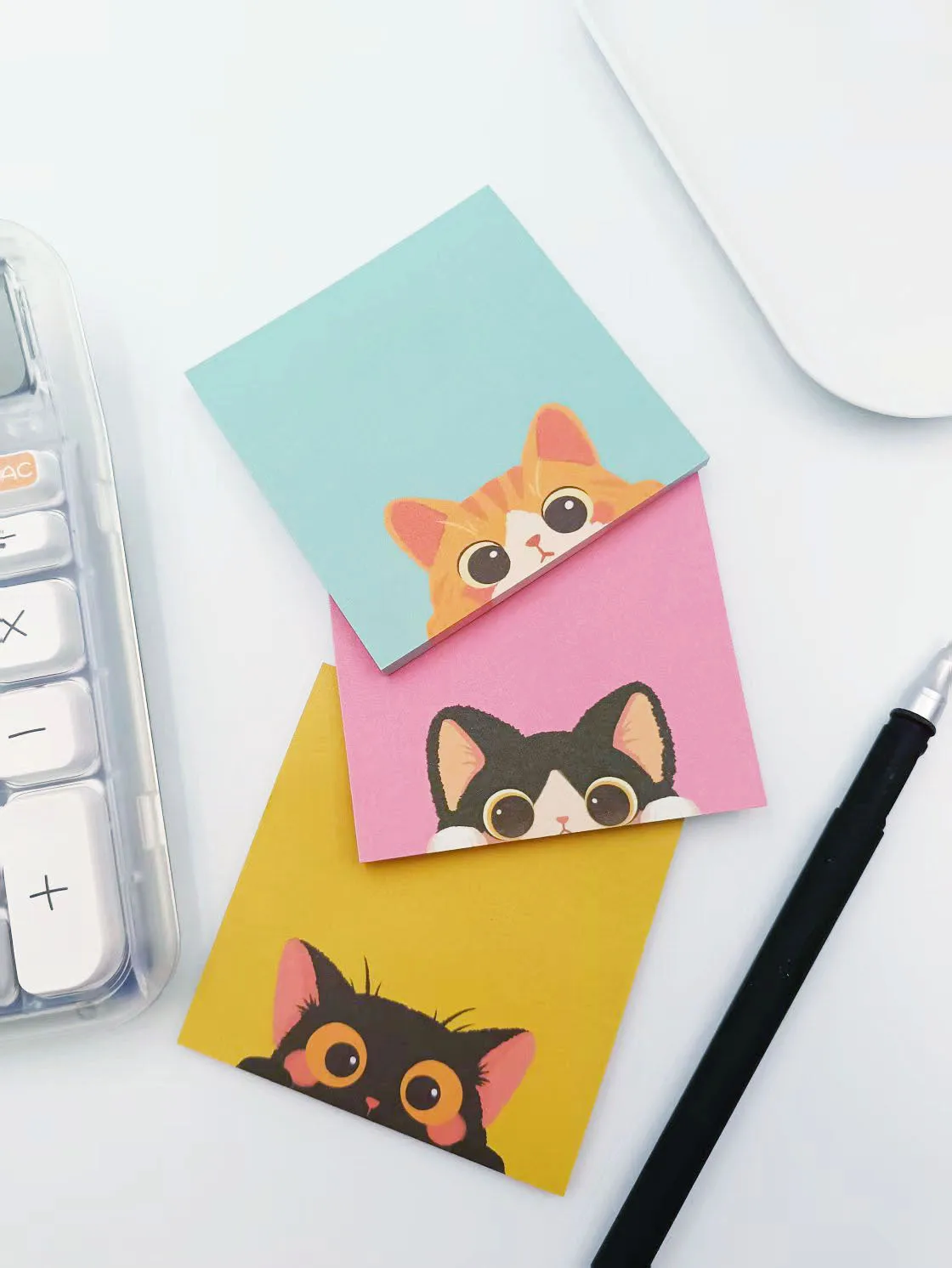 1Pcs/50sheet 7.5 * 7.5 Creative Sticky Note Paper Cute Animal Note Cartoon N Sticky Note Book Korean Stationery
