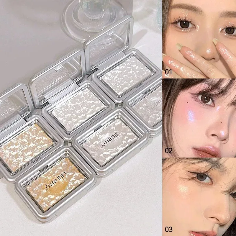 LEEINTO 드림 웨이브 하이라이터 파우더 - 쉬머 펄 글로우 페이스 & 바디 볼살 컨투어 블러쉬 내추럴 롱래스팅 메이크업
