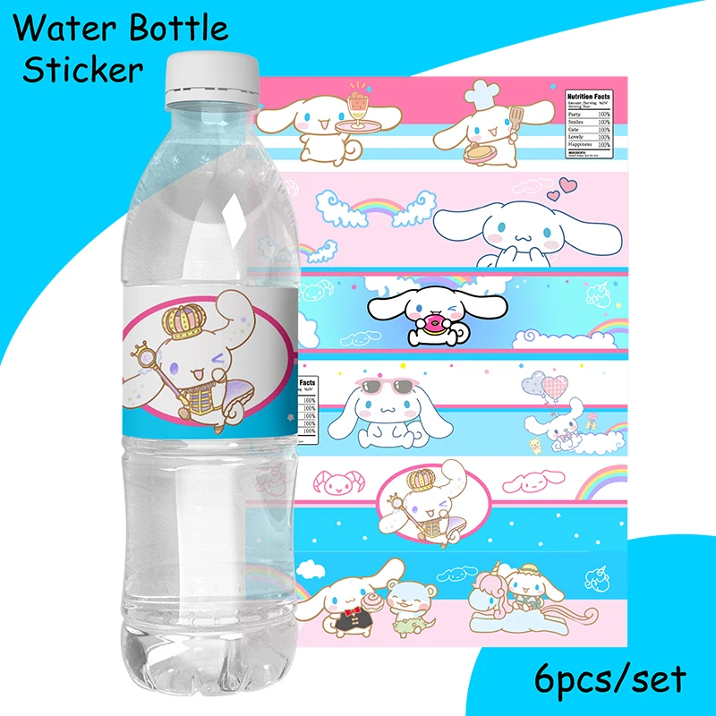 Cinnamoroll Party Paper Plates Cups Banner Tablecloth Disposable Tableware Set For Kids Birthday Decoration Girl Party Supplies