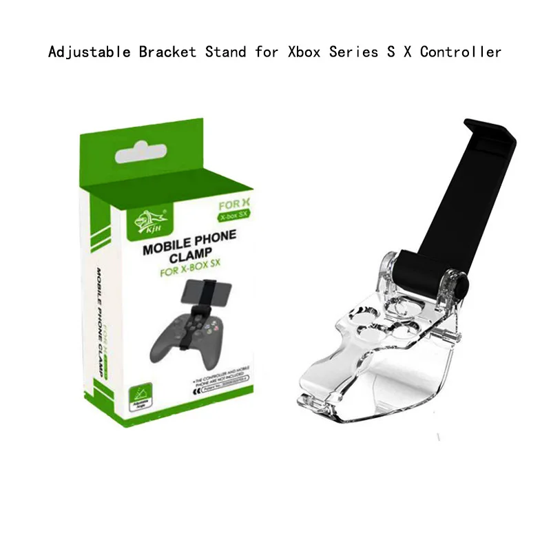 Game Wireless Controller Phone Holder for Xbox Series S X Controller Bracket Stand Foldable Adjustable Support Clamp Clip