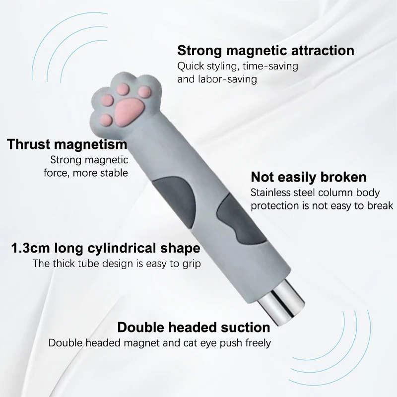 Poignée de griffe de chat de bain, bande magnétique, yeux de chat, aimant pour vernis à ongles en gel, effet de bande de ligne 3D, outils de stylo magnétique multifonctions