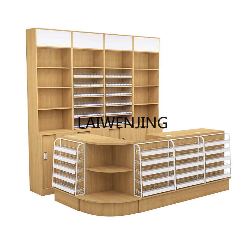 LYN supermarket checkout page Small corner log color convenience store checkout counter