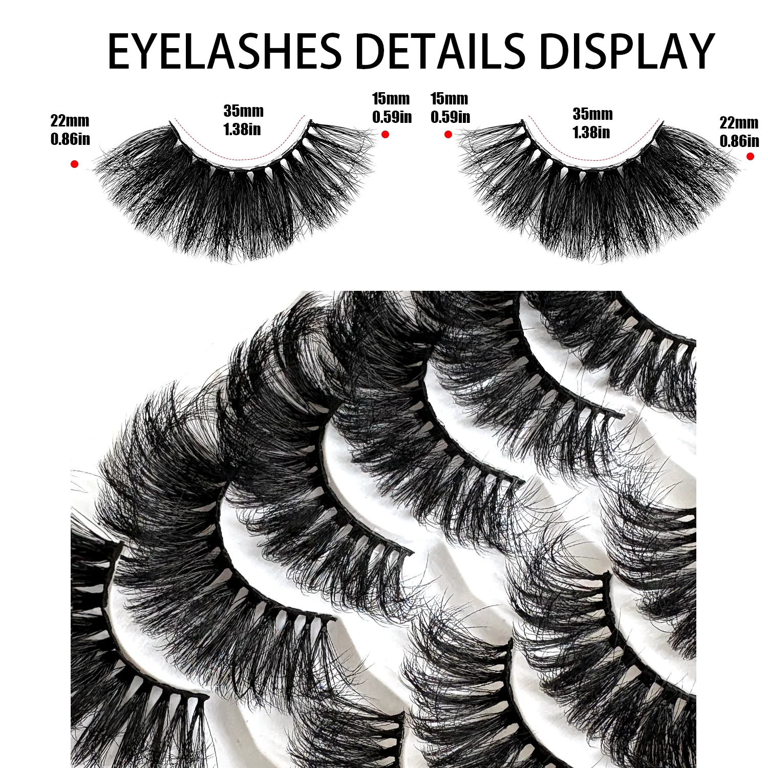 7 par Super puszyste hurtownia długie delikatne sztuczne rzęsy z norek luzem makijaż rzęsy pasek dramatyczne sztuczne rzęsy wielokrotnego użytku