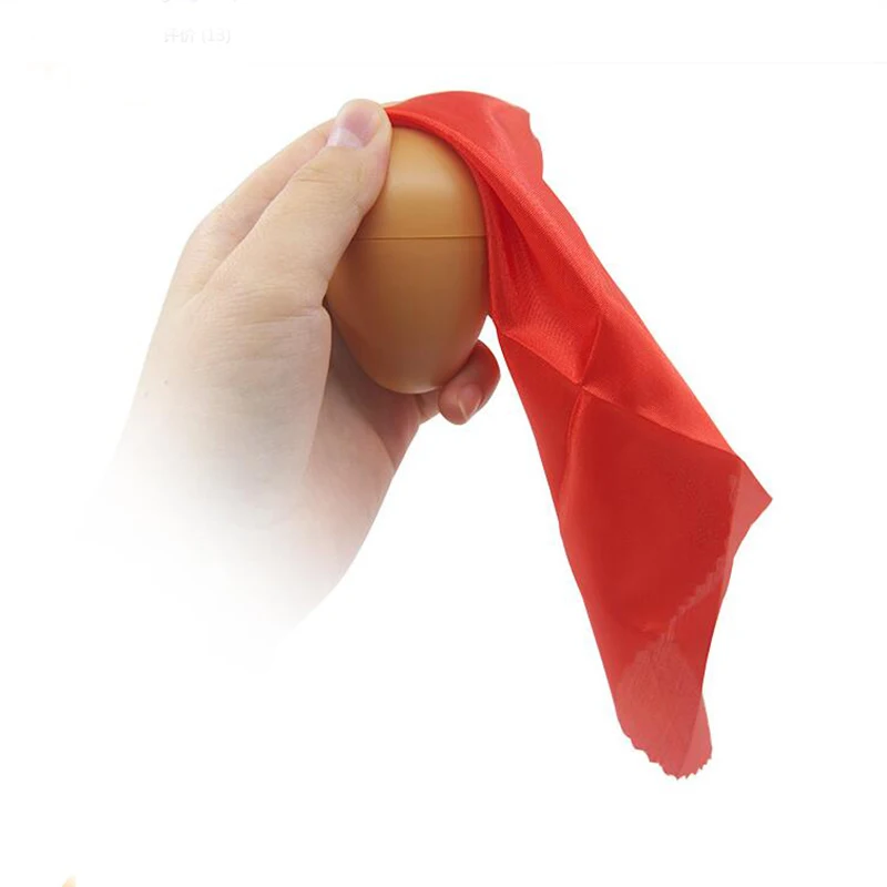 1set Silk To Egg (with Yolk) Magic Tricks Appear Egg Magia Close Up Stage Gimmick Props Funny toys for Children