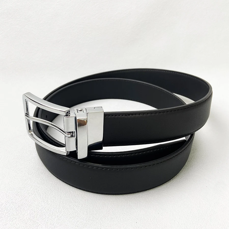 

Genuine Leather for men High Quality men belts Alloy Pin Buckle Adult Luxury Brand Jeans Business Casual Waist Male Strap