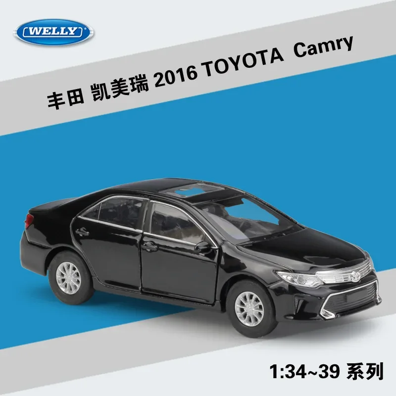 WELLY 1:36 2016 TOYOTA Camry Alloy Car Model High Simulation Diecasts Metal Toy Car Model Pull Back Collection Children BD16