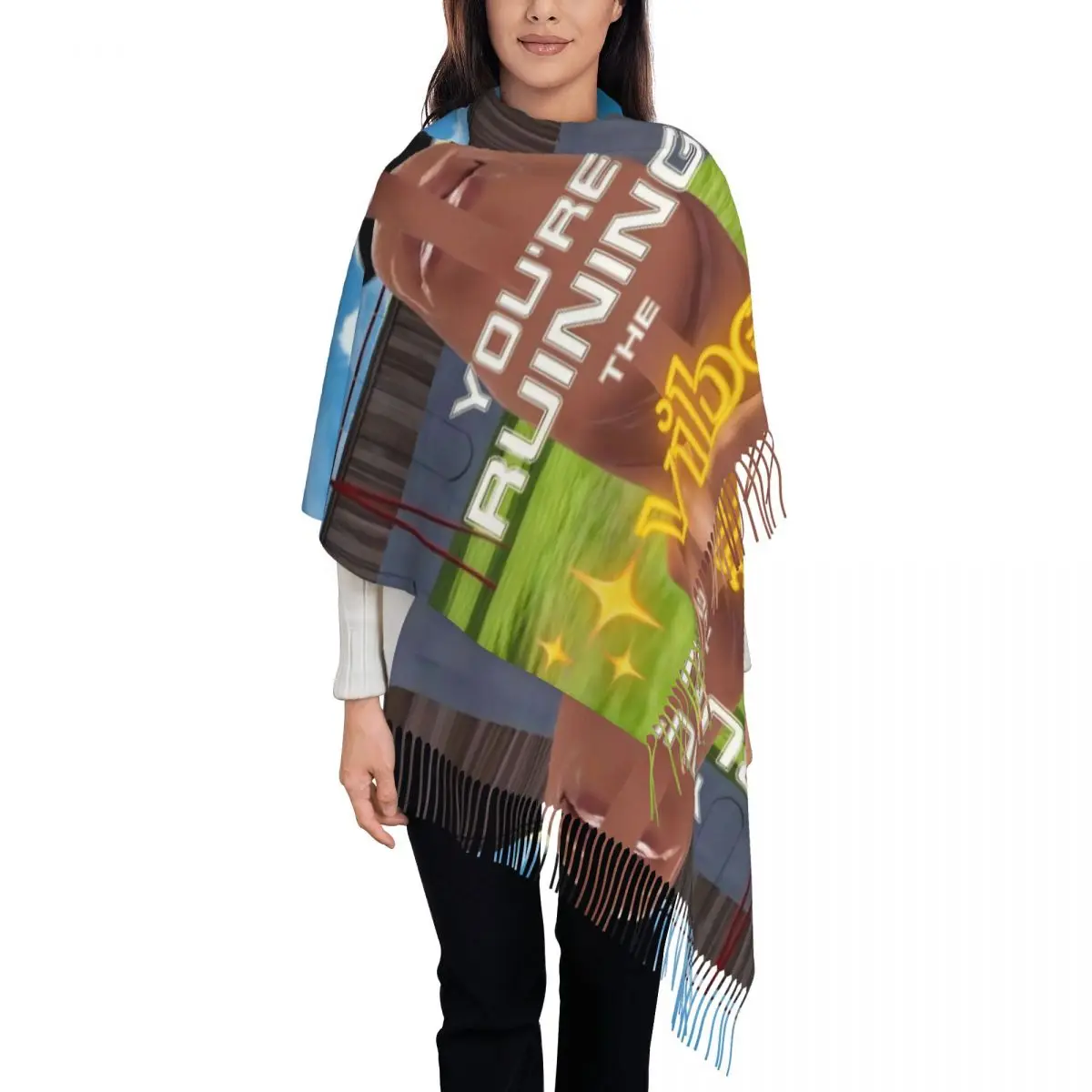 ماركوس الدودة ميمي وشاح للمرأة الدافئة شالات الكشمير والتفاف أنت تدمير فيبي وشاح شال طويل لفستان السهرة