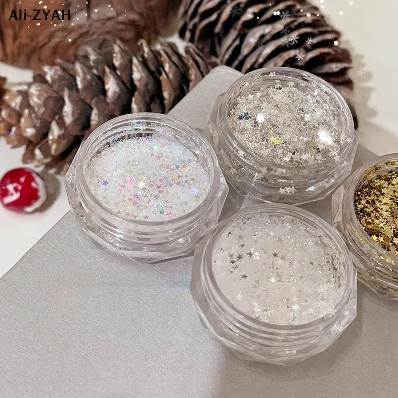 【Z】1 mm glitzernder Stern-Nage – Nail Art Zone Bewertung und Preis