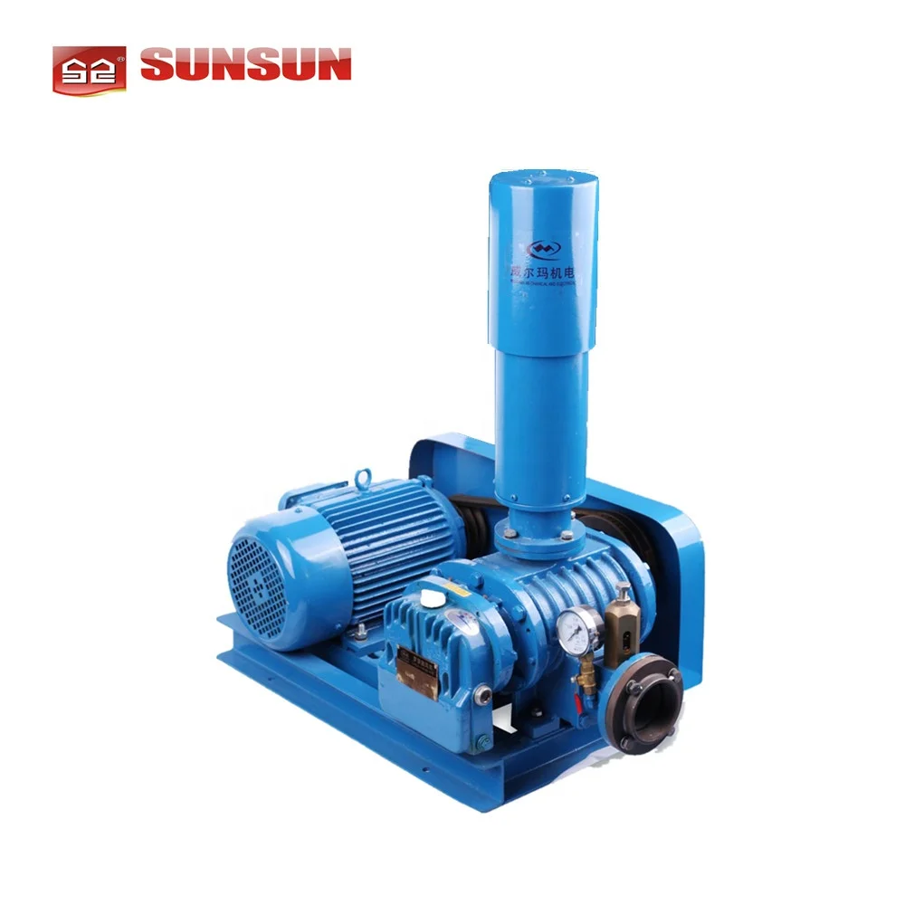 Hydroponic Grow Air Pump Electric AC Medium Pressure Blower for Wastewater and Pond Aeration