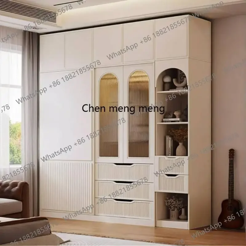 

Modern Hall Room Wardrobes Wood Doors Railings Space Saving Wardrobes Dressing Armoire White Armario De Ropa Furniture For Home