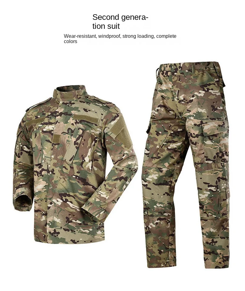 Uniforms Set  Men  Camouflage Breathable Multicam Black Suit Combat Shirt Tactical Cargo Uniform Hunting Set