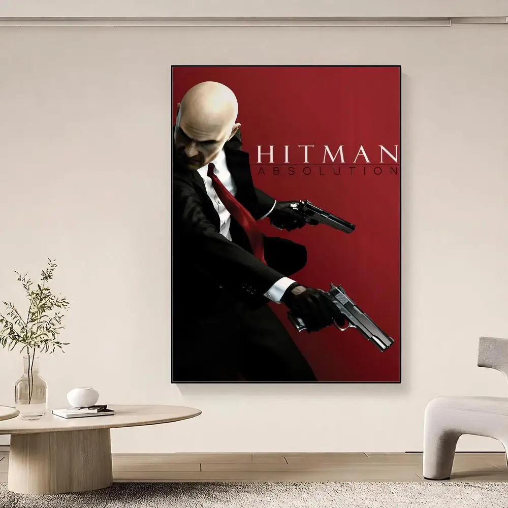 Game Hitman Agent 47 Stealth Action Poster PP Wall Art Print Removable Water-Resistant Home Decor for Bedroom Apartment Gift view 5