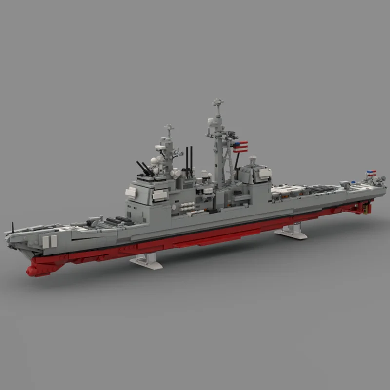 

1750PCS WW2 Military MOC USS Vella Gulf guided missile cruiser Model DIY creative ideas high-tech Child Toy Assembly Puzzle Gift