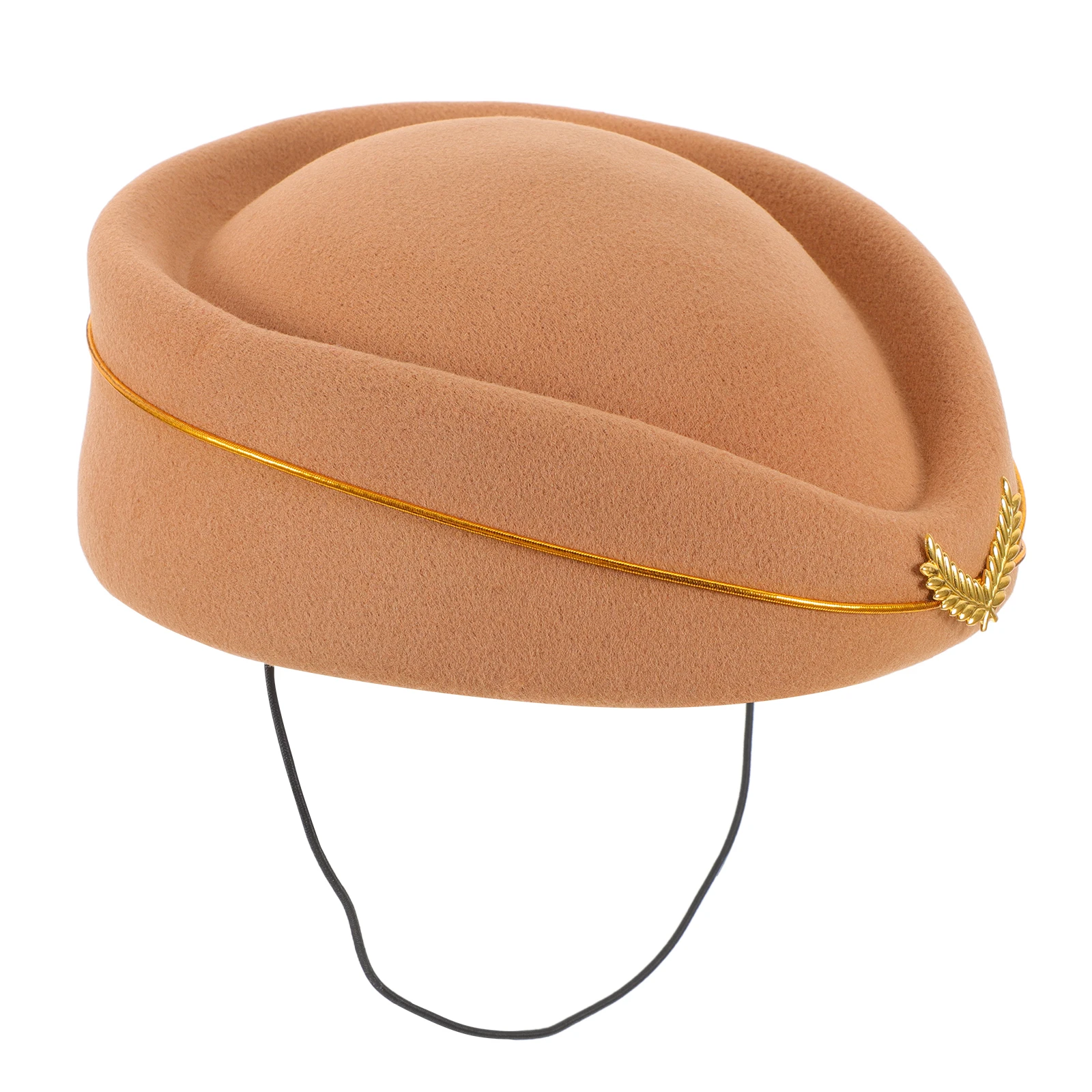 

Stewardess Hat Airplane Costume Felt Flight Attendant Accessories Style Women Party Decorations Pilot Fisherman Hat