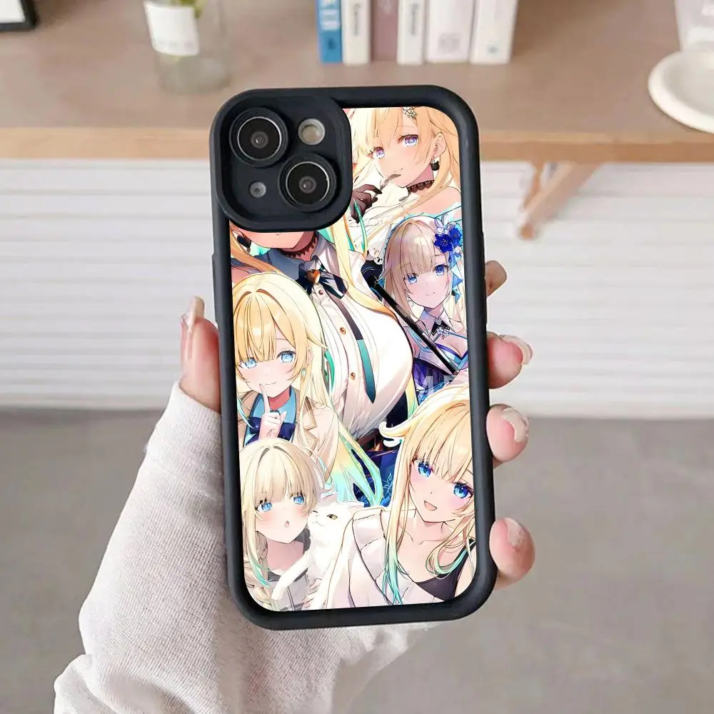 

Чехол для телефона Vtuber Aizawa Ema для iPhone 17 16 15 14 13 12 11 Air Pro Max Plus, утолщенный, из ТПУ, цветной, для смартфона