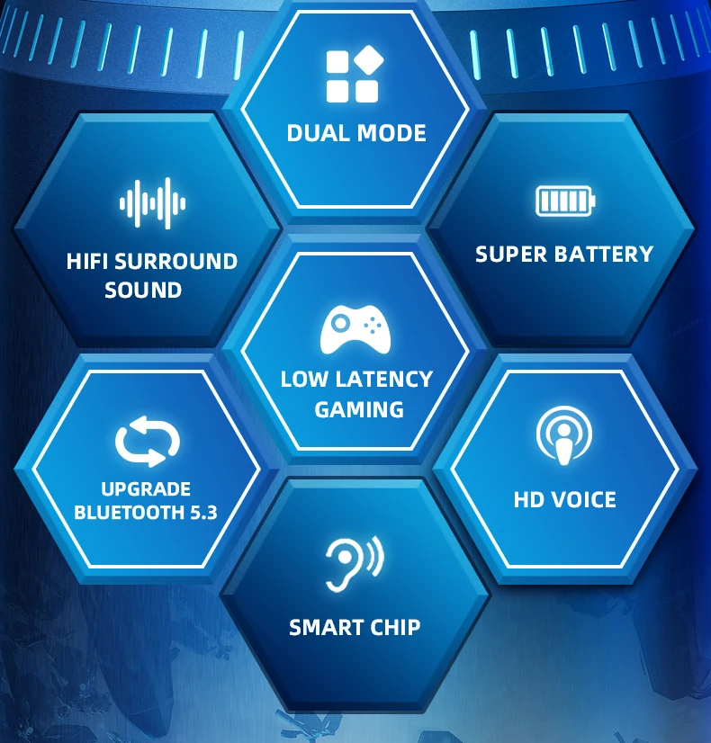 Original Lenovo GM2 Pro Wireless Bluetooth 5.3 Earphones TWS Sports Headset Gaming Low Latency Dual Mode Music Earbuds With Mic