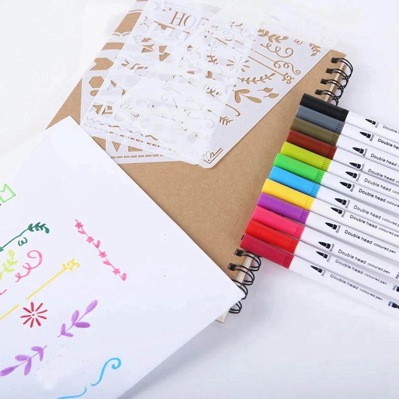 双頭フックラインペン、ソフトヘッド、水彩画材、子供向けギフト