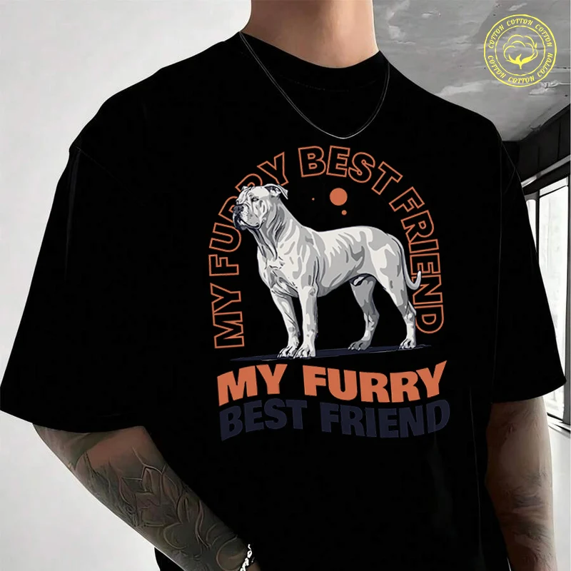 

Dogo Argentino Inside A Sentence In A Frame Moto Cotton T-Shirt New Men's Casual O-neck Short Sleeve Tees