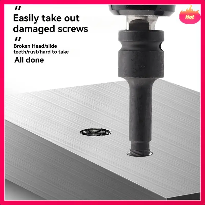 10PCS Wrench Break Wire Extractor Screw Extractor Screw Stud Extractor Damaged Extractor Drill Bit Set