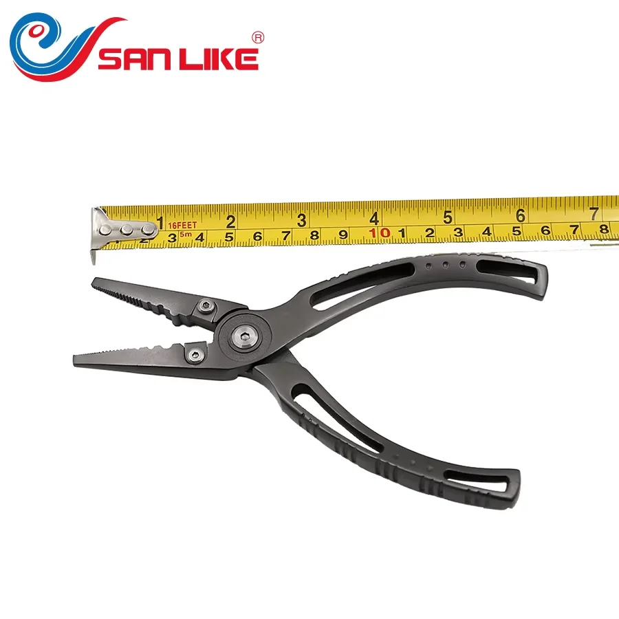 SANLIKE Stainless Steel Multifunctional Fishing Pliers Fishing Line Scissors Fish Hook Remover Fishing Grabbers Fishing Tools