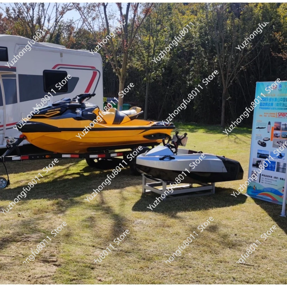 Mini Jet Electric Boat 15KW Jet Powered Rowing Boat Water-powered Surfing Boat