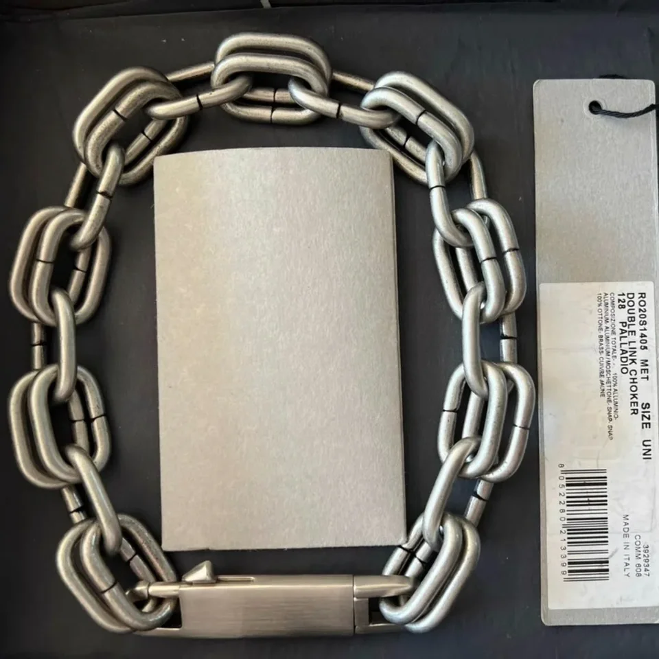 Rick Owens double link choker SS20 Rick choker Choker (SILVER