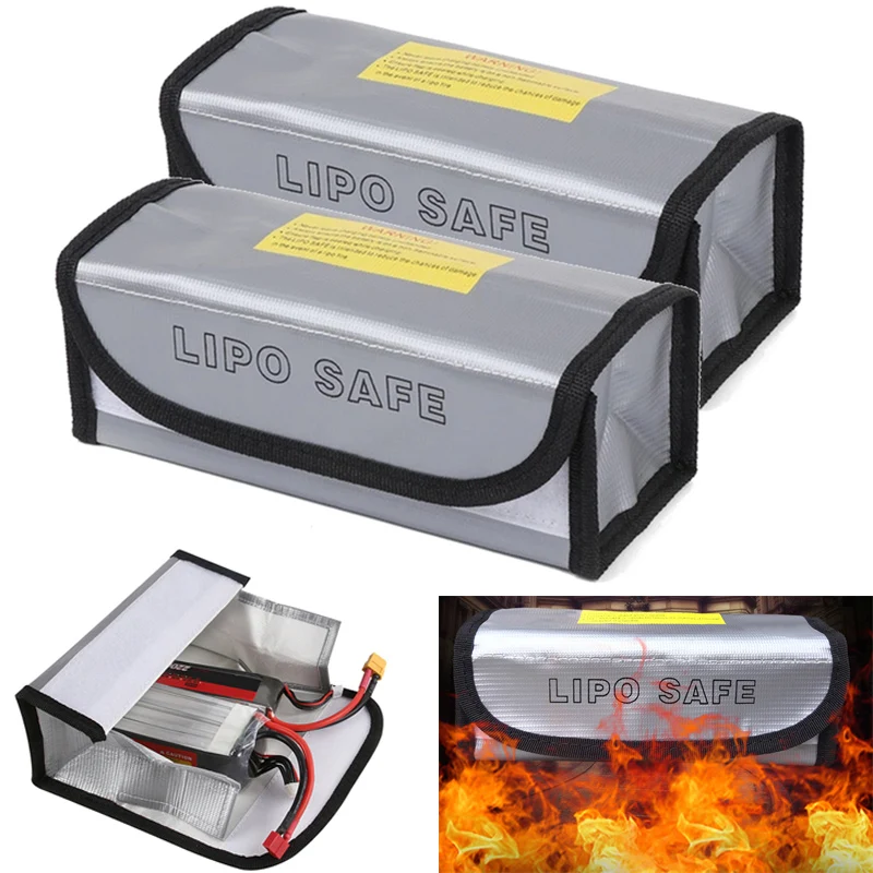 

Fireproof RC Lipo Battery 185x75x60mm Fireproof Safety Guard Safe Bag Charging Sack Battery Safety Guard for FPV Racing Drone