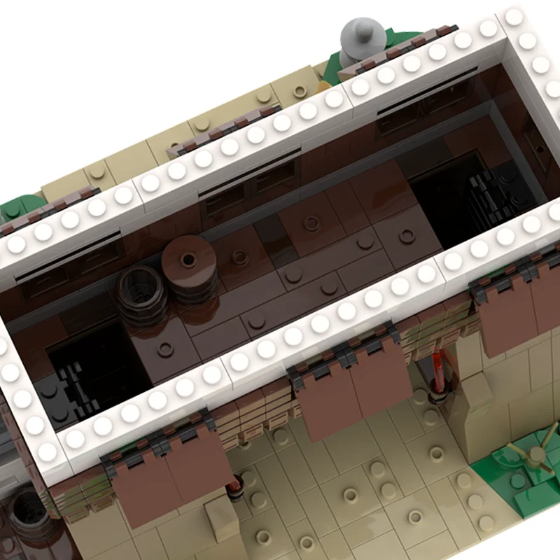1603 قطعة MOC الساموراي تاون بوابات 2 قلعة نموذج اللبنات العمارة لتقوم بها بنفسك فكرة التعليم اللعب الطوب هدية الكريسماس للأطفال #4