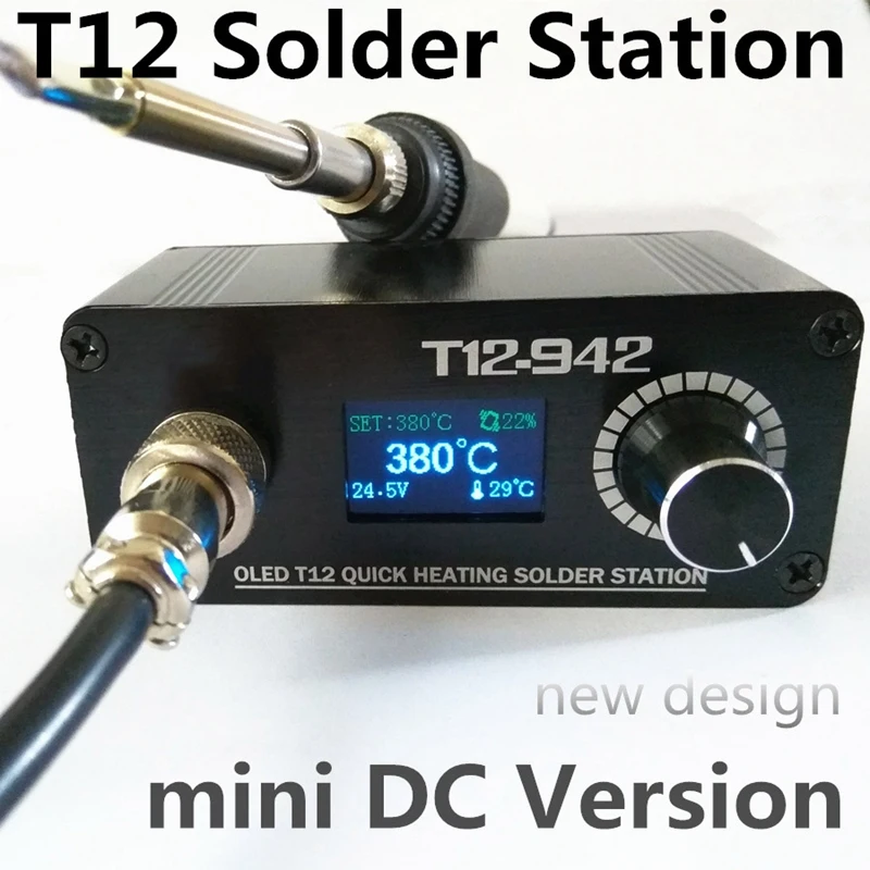 T12-942 OLED MINI Soldering Station Digital Electronic Welding Iron DC Version Portable Without Power Supply