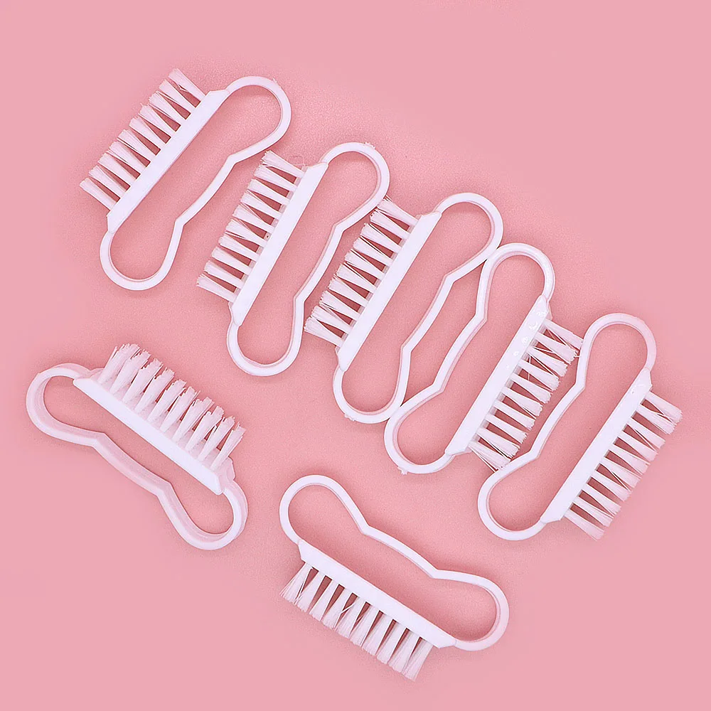 Escova de limpeza com alça de borboleta, cabelo macio, manicure, pedicure, arte do prego, casa, salão de beleza, atacado, 50pcs por caixa