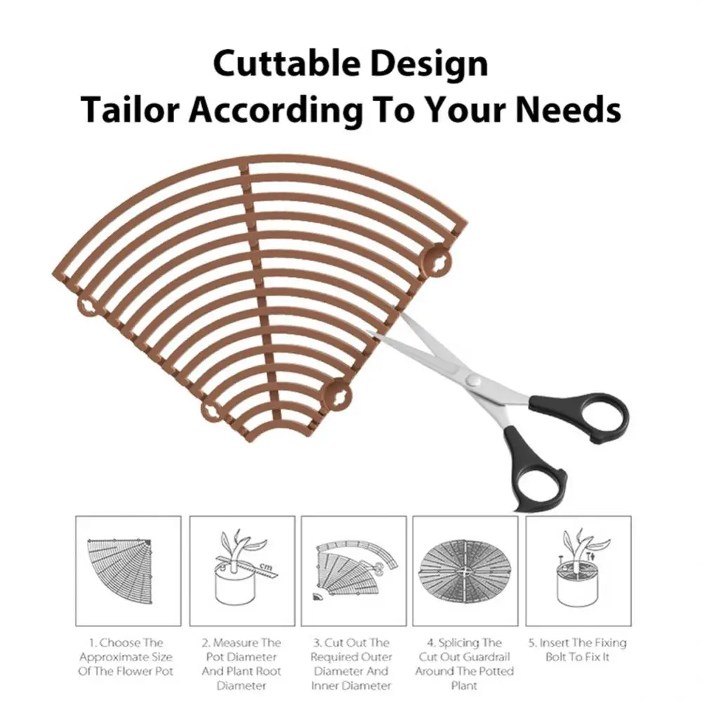 1pc Plant Pot Soil Covers Protector With Nails 19/30/52CM Potted Tools Lids Gardening Supplies Repel Cats Garden Household