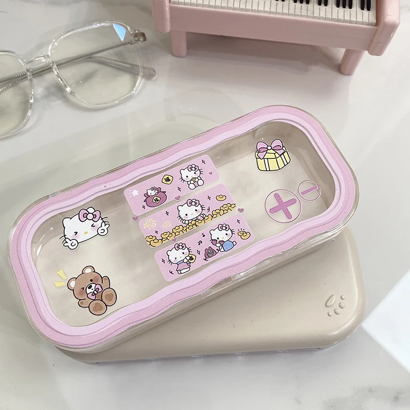 Sanrio Yuanbao Hello Kitty Glasses Storage Box Anime Kawaii Cute Cartoon Girly Sunglasses Protective Case Gifts For Girls