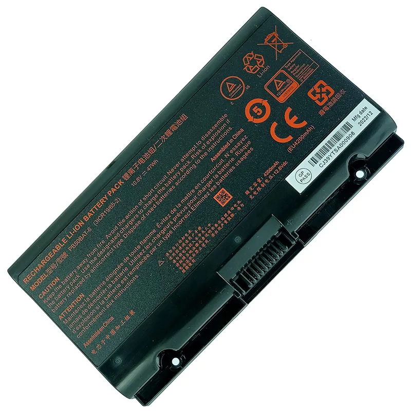 Batteria per Laptop 47Wh 62Wh PB50BAT-6 per Clevo PB71EF-G PowerSpec 1520 1720 PB50BAT-6-62 A7000 A7000-2020A2 muslimb