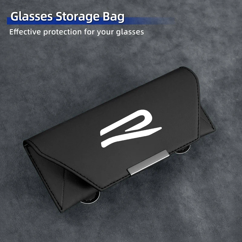 Car Glasses Case Leather Sunglasses Storage Clip For VW R Magotan Passat Tiguan Scirocco Golf 5 7 Polo Jetta Sagitar
