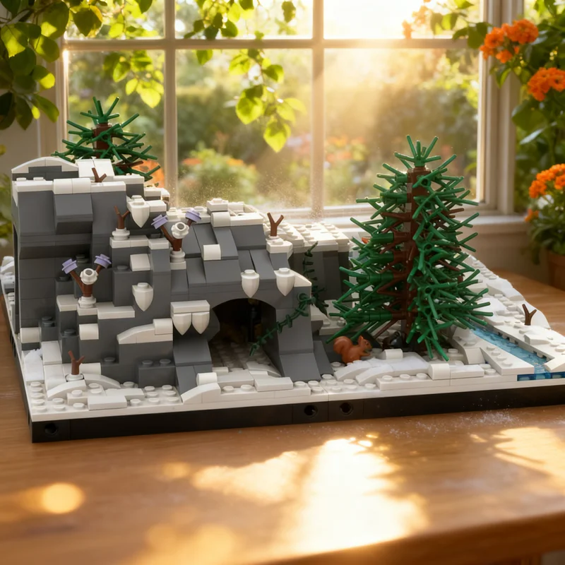1020-pieces-moc-atelier-de-construction-elfes-montagneux-village-d'hiver-modele-saisonnier-de-noel-blocs-de-construction-jouets-de-construction-cadeau-de-noel