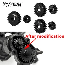 YEAHRUN 13/24T 14/23T 15/22T Underdrive /Stock /Overdrive Portal Axle Gears Set for Redcat Ascent 1/18 RC Crawler Car Parts