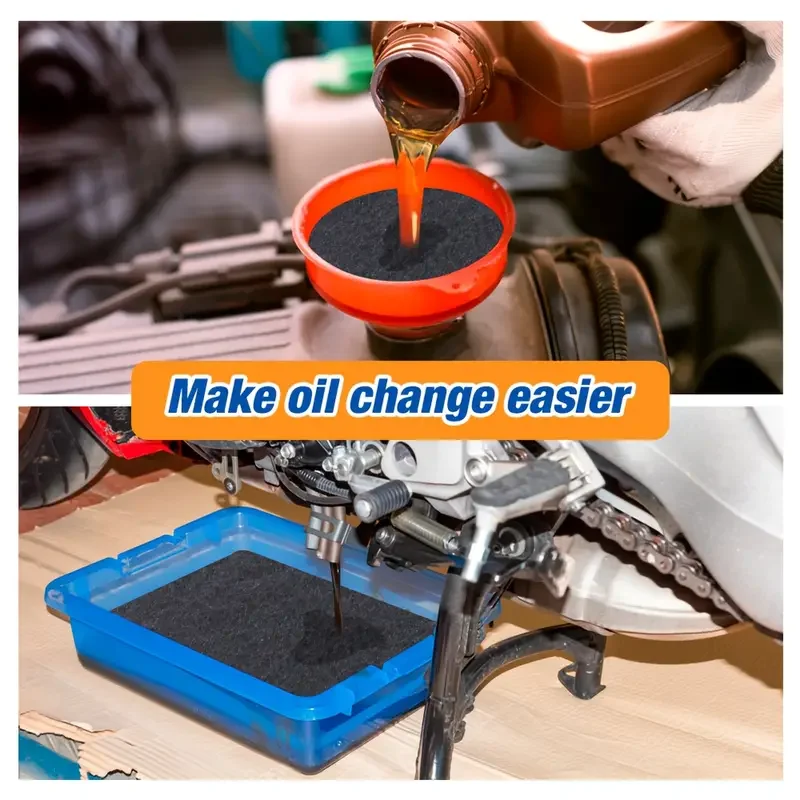 2 قطعة يمنع الرش عند تغيير الزيت وسادة تغيير الزيت سهلة التنظيف وقابلة لإعادة الاستخدام مقاس 14.96 بوصة #3