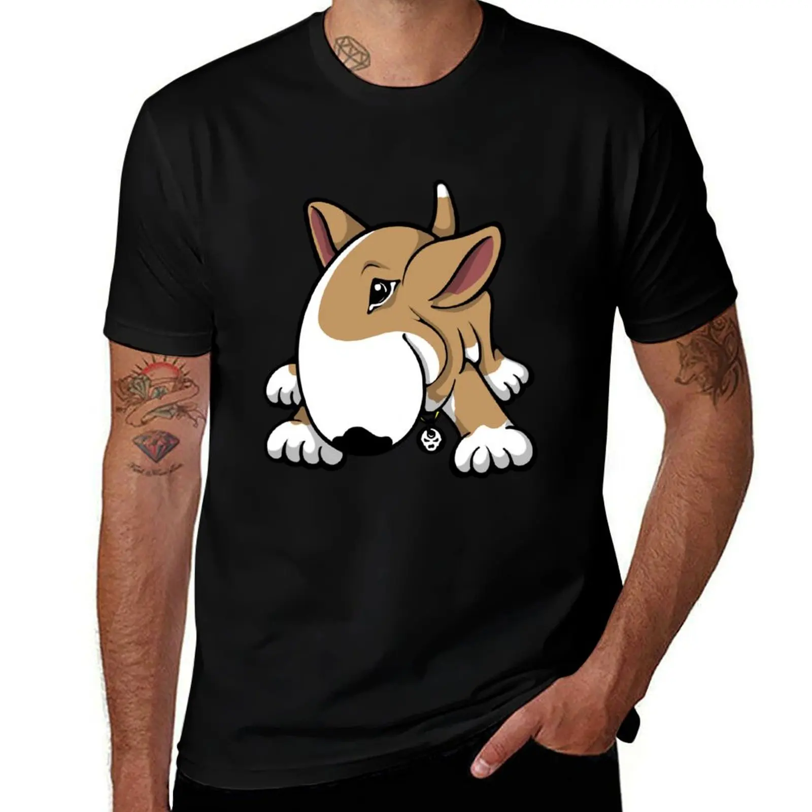 

shirts for 100% shirts t man Bull shirts Play t man Let's Terrier anime T-Shirt t casual for men English man cotton