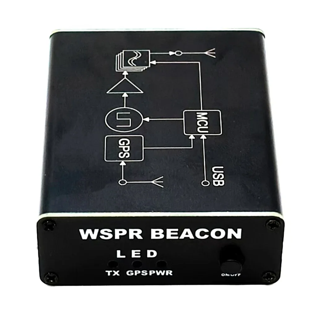 SI5351 WSPR Transmitter With TCXO GPS QTH Positioning For 1-30MHz Ham Radio 23dBm For-SMA Output Shortwave QRP Beacon